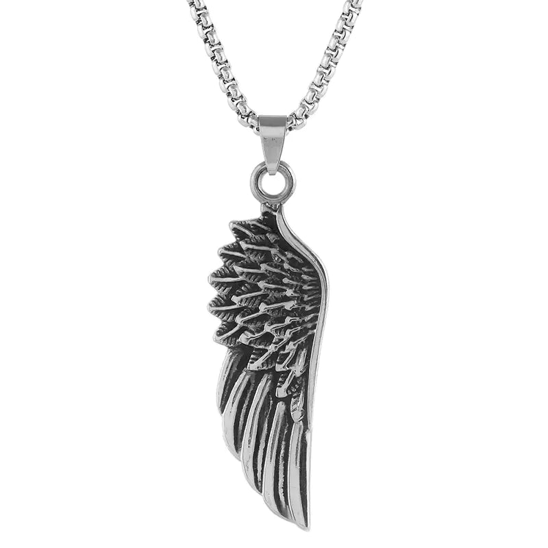 Men's Feather Pendant Necklace
