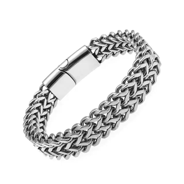 Double-Sided Woven Men's Bracelet